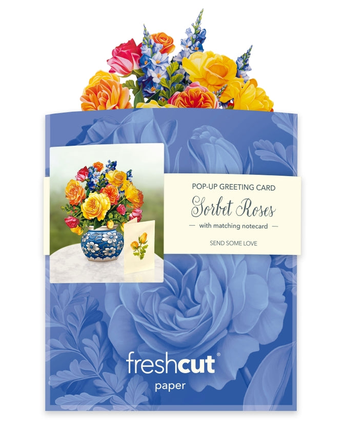 Mini Pop-Up Greeting Cards | Sorbet Roses