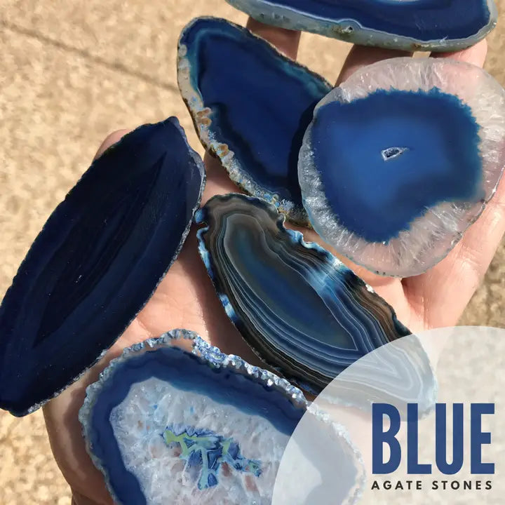 Agate Wine Stopper | Blue