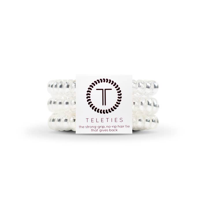 Teleties Hair Ties | Crystal Clear | Small