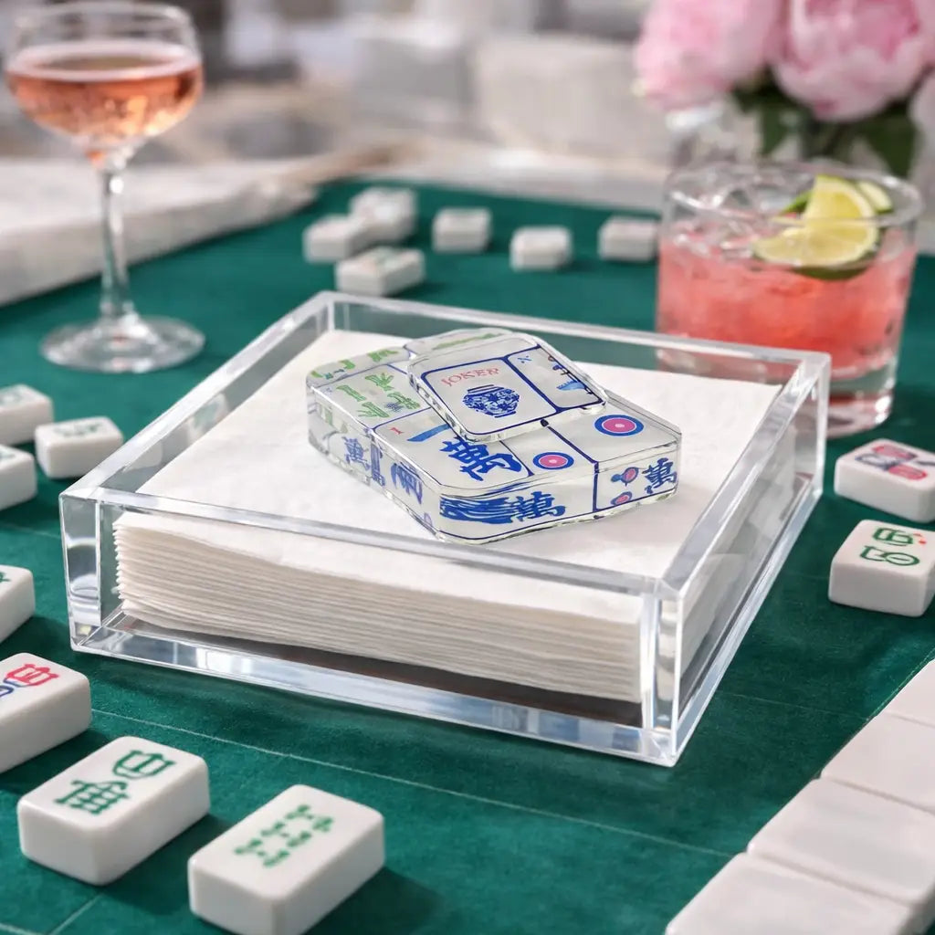 Acrylic Napkin Weight | Preppy Mahjong