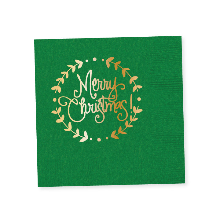 Christmas Wreath Napkins | Green