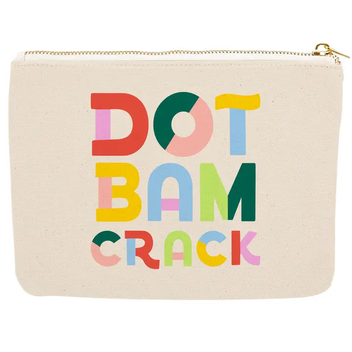 Zipper Canvas Pouch | Dot Bam Crack