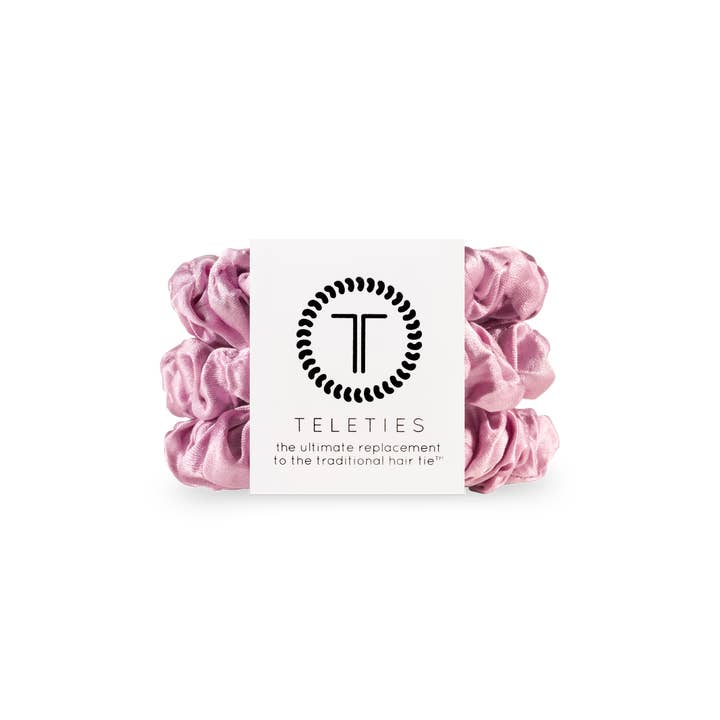 Teleties | Silk Scrunchies | I Pink I Love You | Small