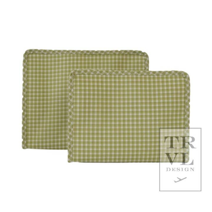 Medium Roadie Zip Pouch | Rodeo Check Cactus