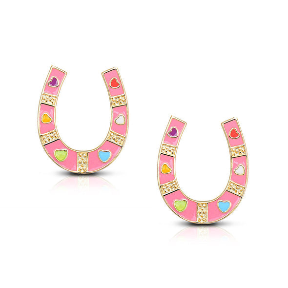 Stud Earrings - Horseshoe