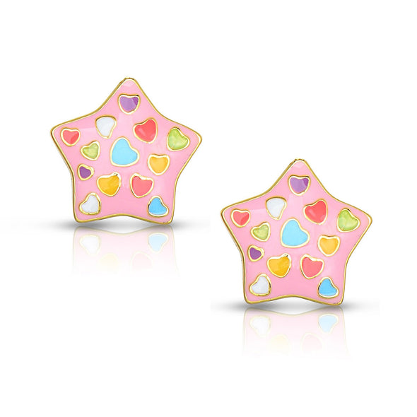 Stud Earrings - Puffed Star