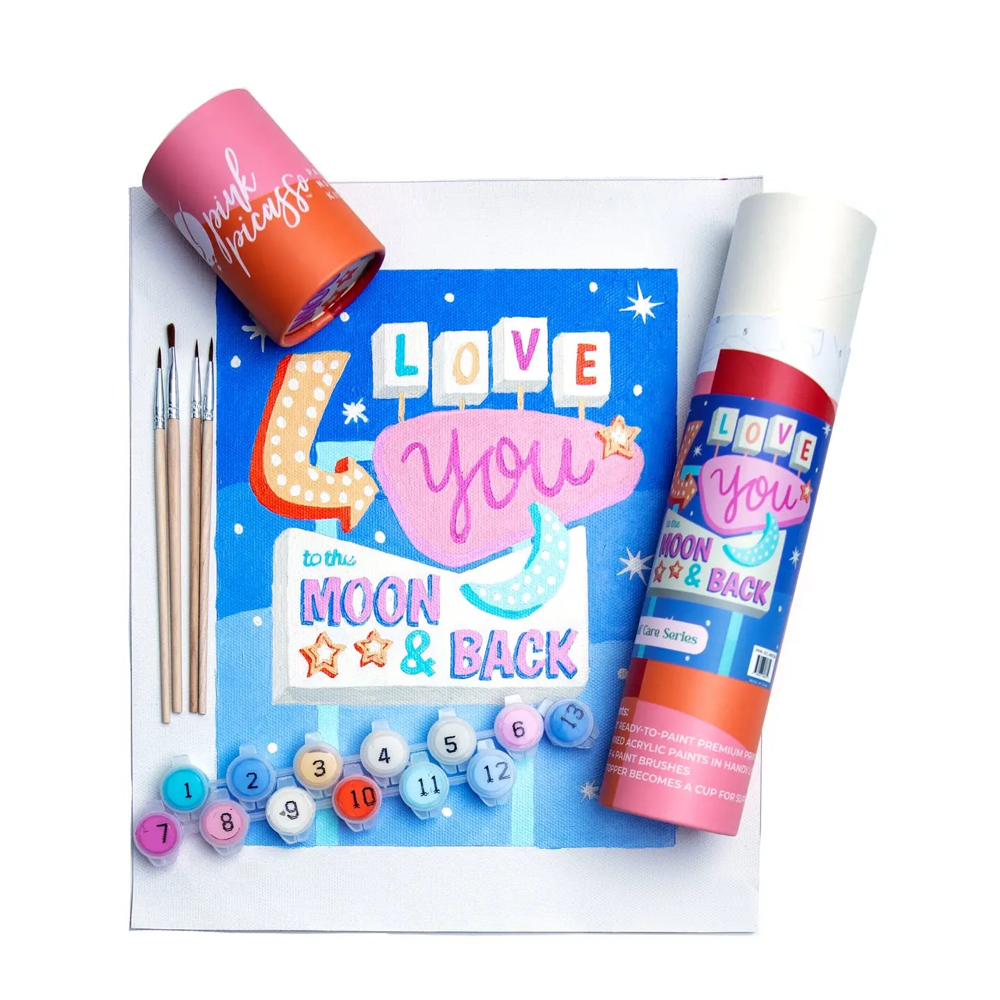 Paint by Numbers Kit | Love You To the Moon
