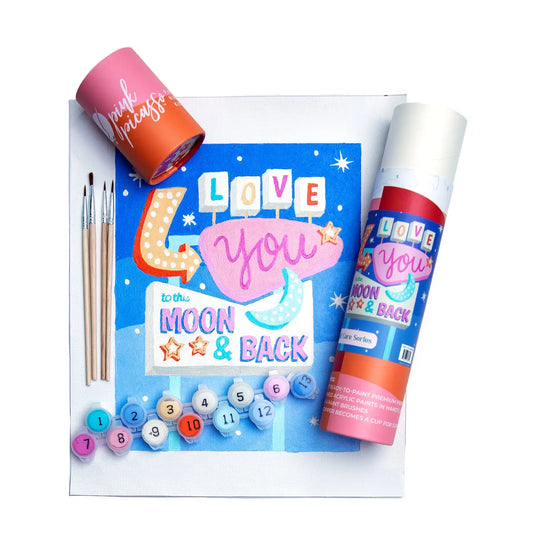 Paint by Numbers Kit | Love You To the Moon