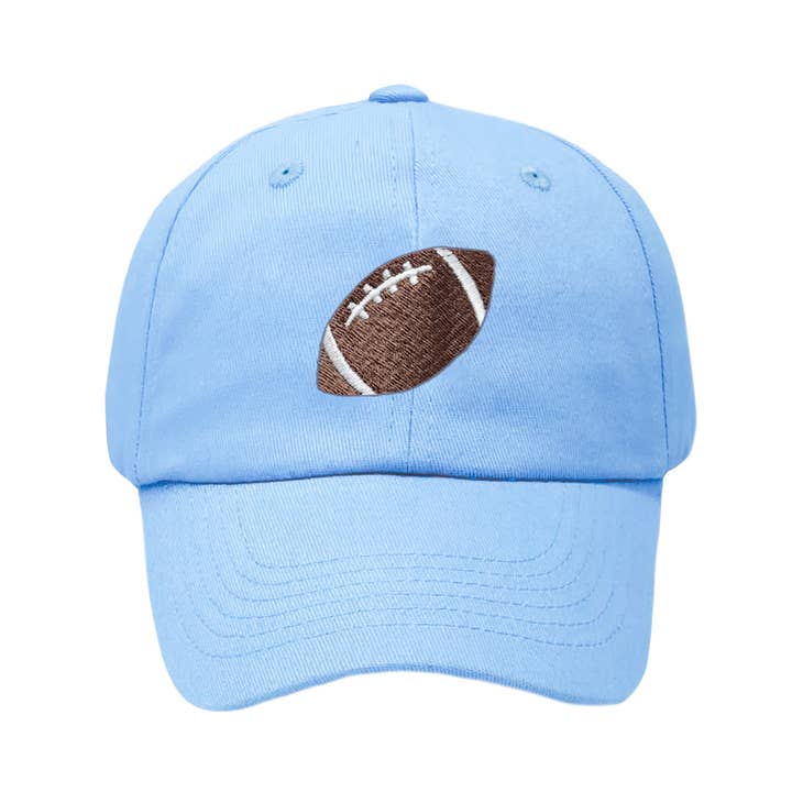 Baseball Hat with Bow | Blue Football