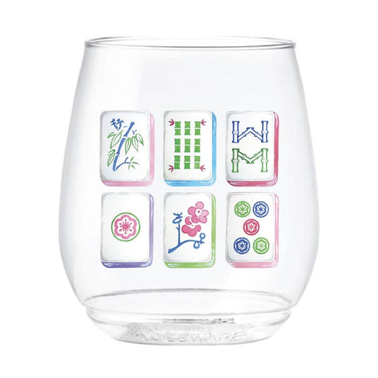 14oz Wine Tossware Cups | Mahjong Tiles