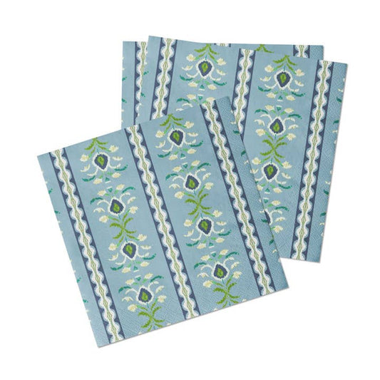 Cocktail Napkins | Rosemary Stripe French Blue