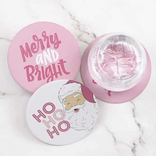 Reversible Paper Coasters | HoHoHo Santa