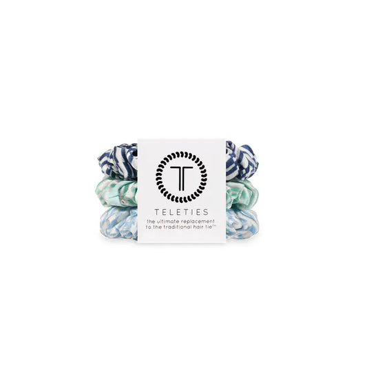 Teleties | Silk Scrunchies | Totally Turquoise | Small