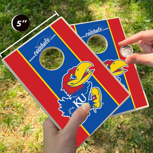 Coinhole Tabletop Game Set | Kansas University