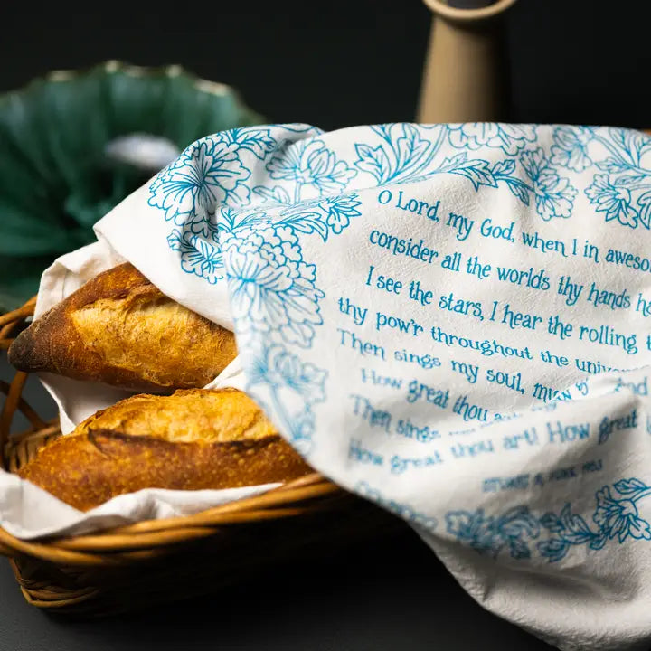 Tea Towel | How Great Thou Art Hymn