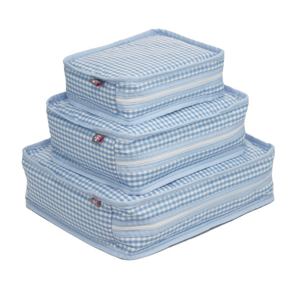 Stacking Set | Baby Blue Gingham