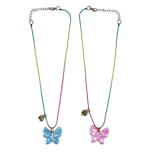 Bff Twinkle Butterfly Necklace Set