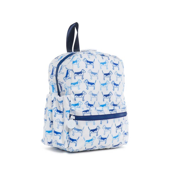Mini Backpack | Blue Puppy Love