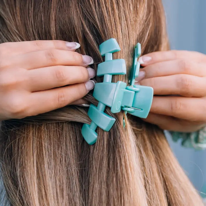 Teleties Claw Hair Clip | Totally Turquoise | Assorted Sizes
