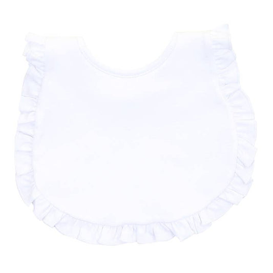 Essentials Bib | White Ruffle