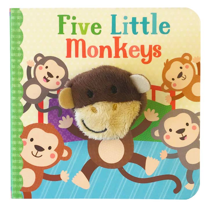 Finger Puppet Board Book | Five Little Monkeys