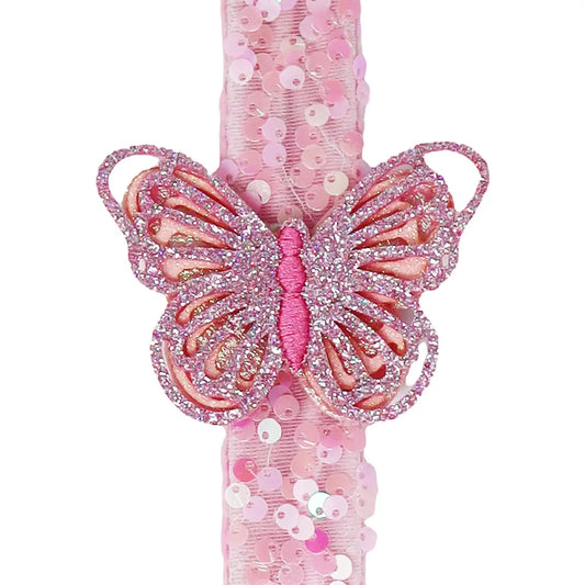 Butterfly Sequin Slap Bracelet