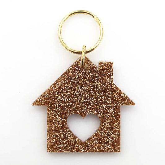 Glitter Keychain | House