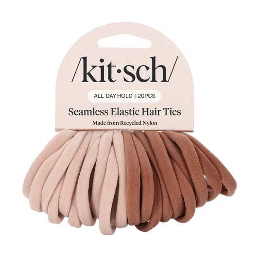Seamless Elastic Hair Ties | Blush