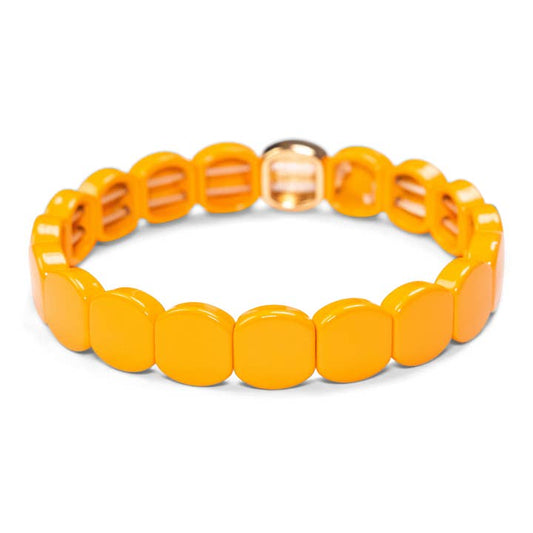Sweet Tart Tile Bracelet | Orange Burst
