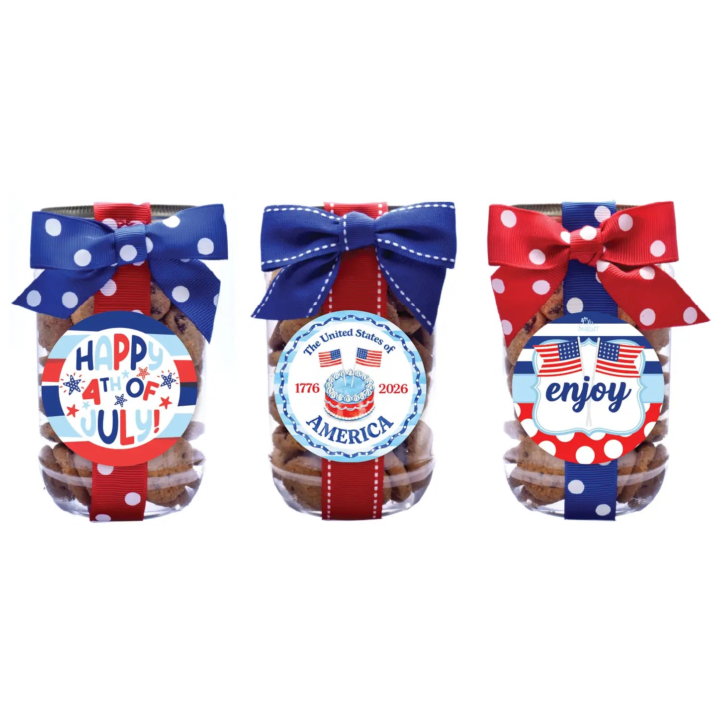 Pint Jar | Choc Chip | 4th of July