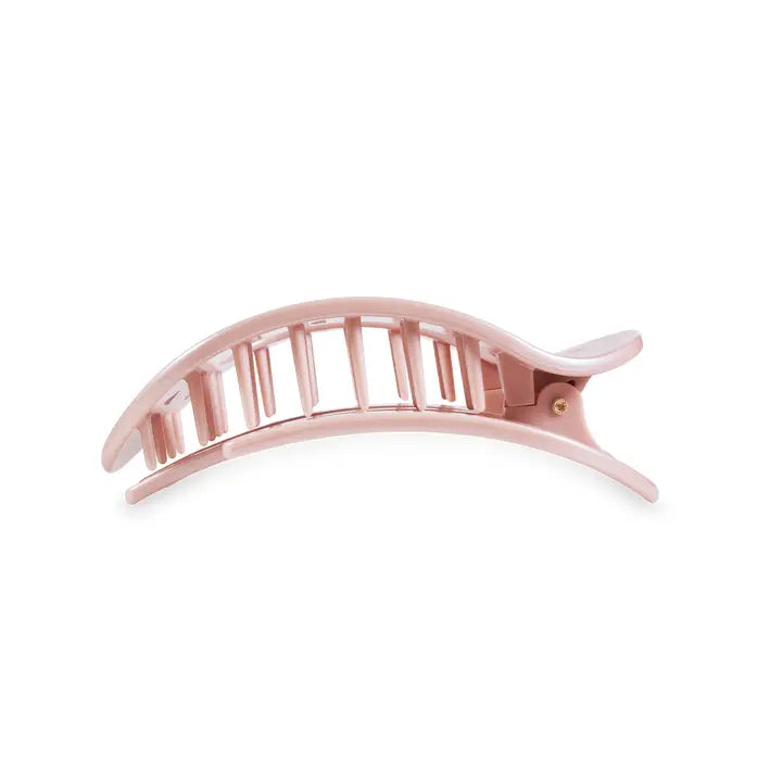 Teleties | Pearly Pink | Flat Round Clip | Assorted Sizes