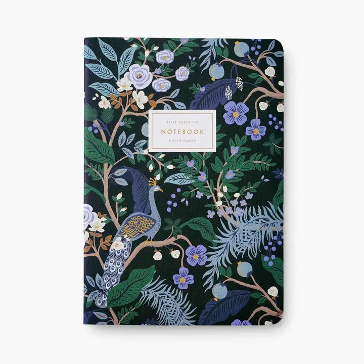 Assorted Set of 3 Notebooks | Peacock