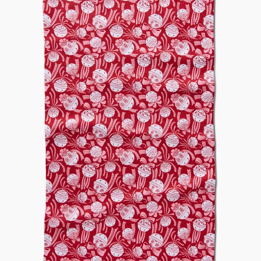 Tea Towel | Holiday Bells Bows