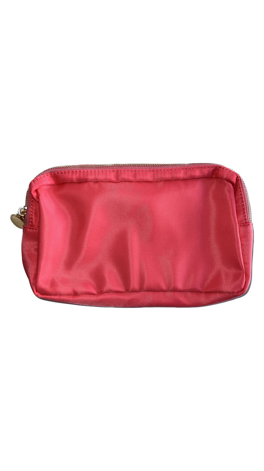 Nylon Cosmetic Travel Pouch - Coral