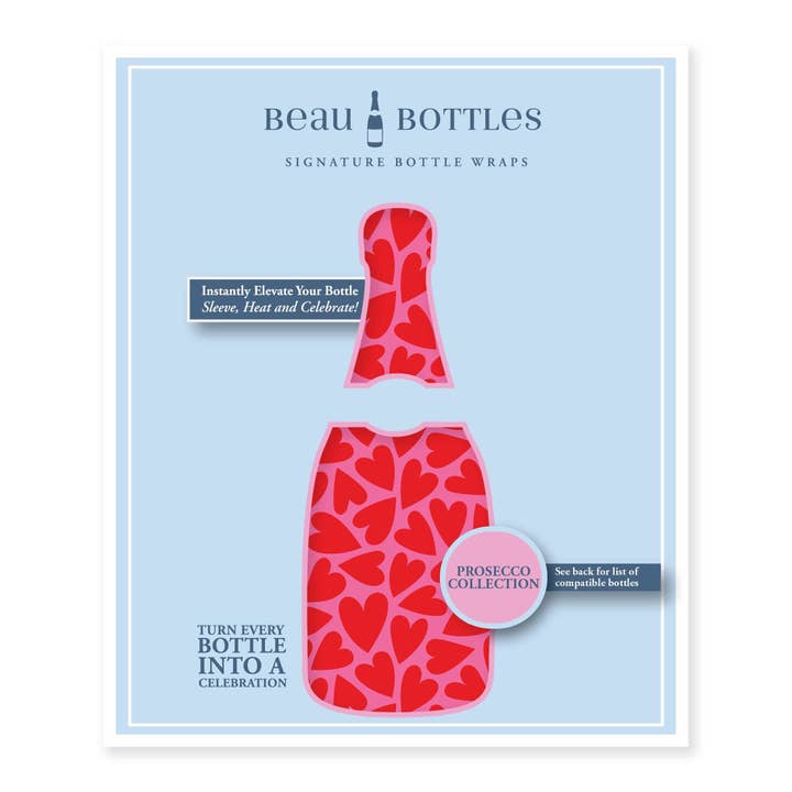 Beau Bottles Pop Hearts | Prosecco Collection