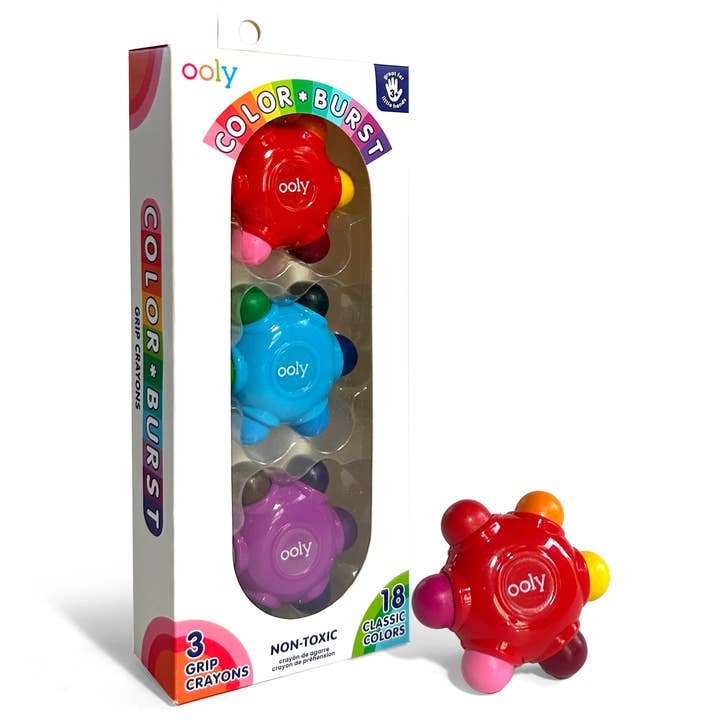 Color Burst Easy Grip Crayons