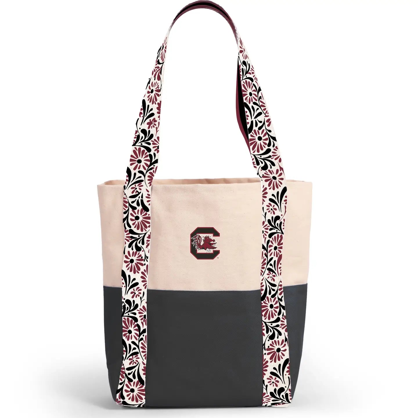 Canvas Mini Tote with Floral Straps | USC