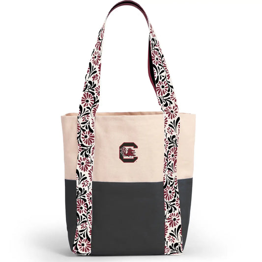Canvas Mini Tote with Floral Straps | USC