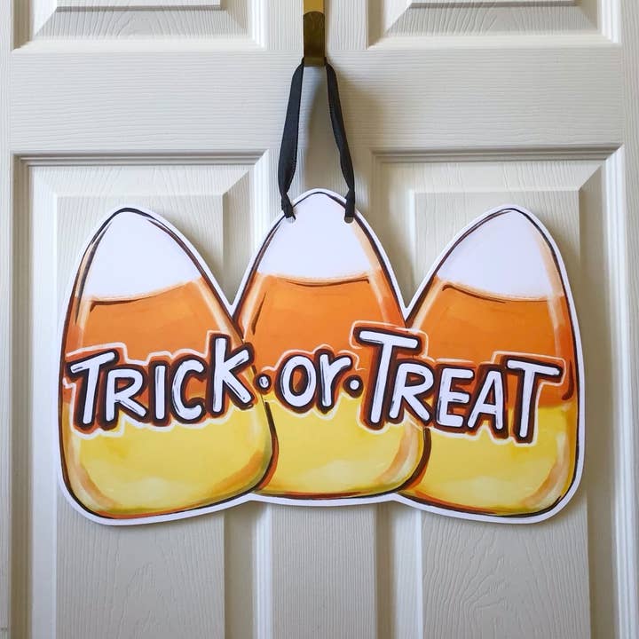 Door Hanger | Candy Corn/Trick or Treat