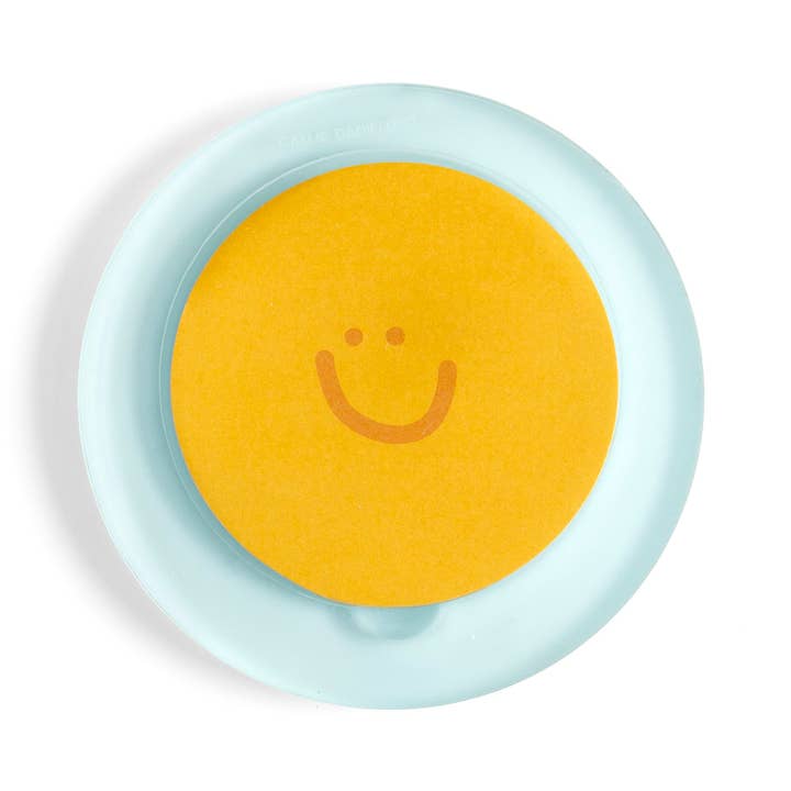 Smiley Face Sticky Notes with Acrylic Holder