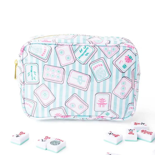 Cosmetic Case | Mahjong Tile Print