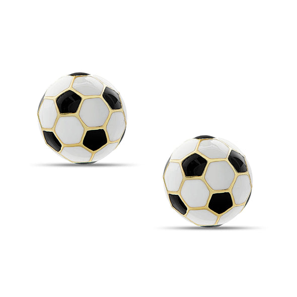 Stud Earrings - Soccer Ball