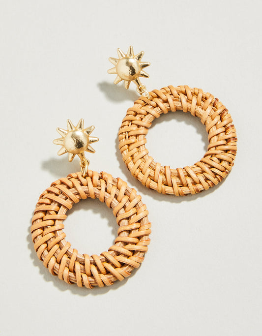 Sunshine Wicker - Earrings