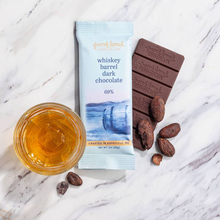 Whiskey Barrel with Smoked Salt Chocolate Bar