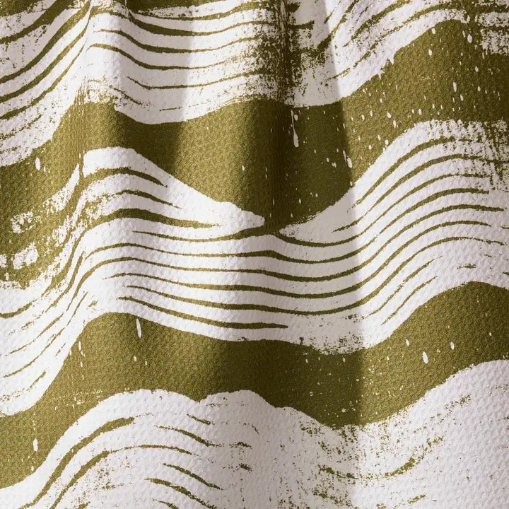 Tea Towel | Brushline Green