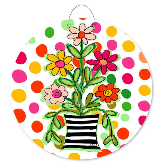 Door Hanger | Happy Dot Floral
