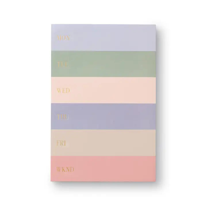 Weekly Memo Notepad | Muted Color Block