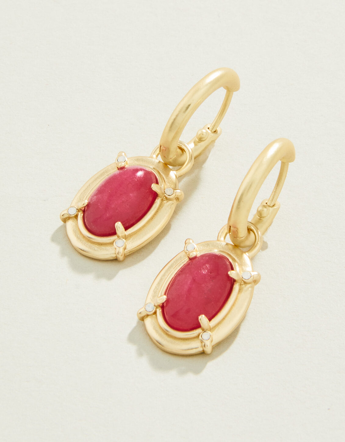 Greta Convertible Hoop Earrings - Pink