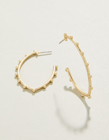 Bobbi Hoop Earrings Gold