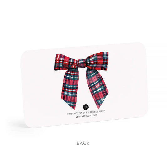 Little Notes | Plaid Bow